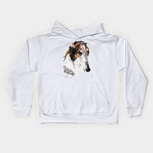 Beautiful Borzoi Russian Wolfhound Kids Hoodie